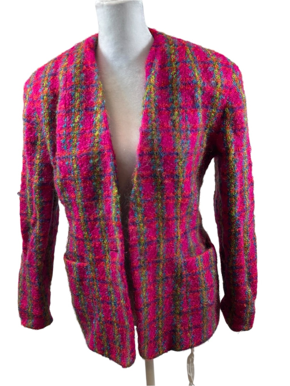 Rare Vintage Saks Fifth Ave Brand Wool and Mohair Jacket Size 6 - Picture 2 of 10